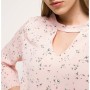 Defacto Kadın Choker Yaka Detaylı Desenli Bluz I4907AZ.18SP.PN141
