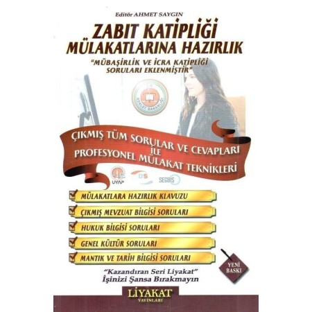 Zabıt Katipliği Mülakatlarına Hazırlık - Liyakat Yayınları