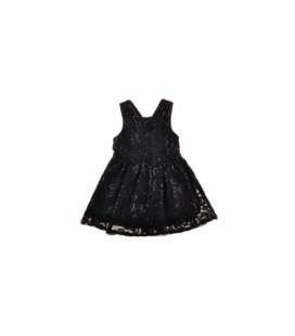 B&G Store Kız Çocuk Siyah Elbise 3838ROF4904