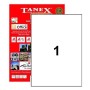 Tanex TW-2000 Yazıcı Etiketi 210 x 297 mm 100 Adet - Beyaz