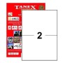 Tanex Tw-2102 Yazıcı Etiketi 210 x 148.5 mm 200 Adet - Beyaz