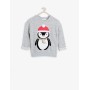 Koton Penguen Desenli Sweatshirt Gri 6KKG19274OK023