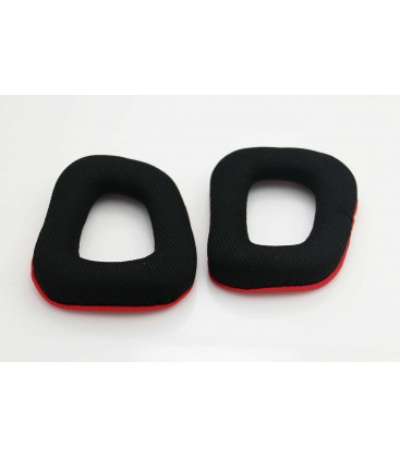 Logitech Earpads for G230 G430 G930 G35 F450 Gaming Headset Black & Red - 993-000746