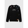 Zara Erkek Boya Desenli Siyah Swearshirt 0495/405