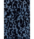 Zara Kadın Mavi Leopar Desenli Top Bluz 3067/010