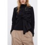 Zara Kadın Fiyonklu Sweatshirt Siyah 0264/405/800