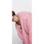 Zara Listing Düğümlü Pembe Kadın Kazak 5755/008