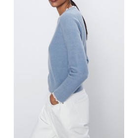 Zara Kadın Sweatshirt Mavi Triko 2142/006/400