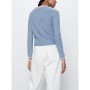 Zara Kadın Sweatshirt Mavi Triko 2142/006/400