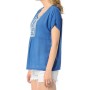 Mavi Kadın Bluz Regular Fit 120926-20875 Nakış Detaylı Bluz Göl Mavi