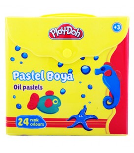 Play-Doh 24 Renk Pastel Boya Çantalı PLAY-PA007