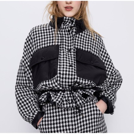 Zara Kadın Kareli Ceket 2674/400/064
