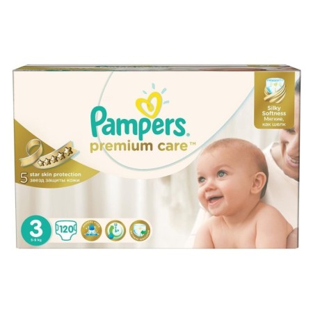Prima Premium Care 3 Numara 120 Adet Aylık Paket Bebek Bezi