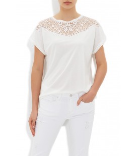 Mavi Kadın Beyaz T-shirt 166365-22937