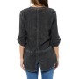 Mavi Bluz Denim Look 120580-900 Blouse Wıth Pockets Black