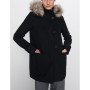 Zara Suni Kürk Kapüşonlu Kadın Kaban 8073/238/800