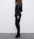 Zara Kadın Siyah Suni Deri Ceket 3427/201