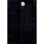 Zara Kadın Siyah İspanyol Paça Orta Bel Jean Pantolon 3643/014