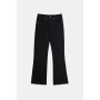 Zara Kadın Siyah İspanyol Paça Orta Bel Jean Pantolon 3643/014