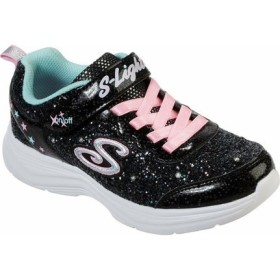Skechers Glimmer Kicks - Glitter N' Glow Çocuk Siyah Spor Ayakkabı Skechers 20267L Bkpk
