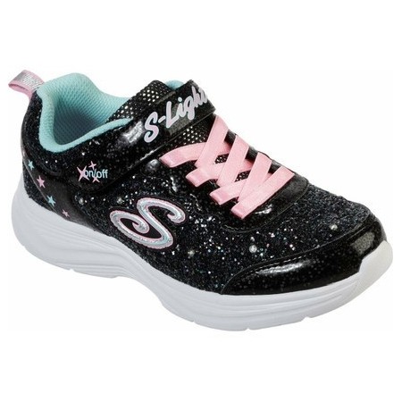 Skechers Glimmer Kicks - Glitter N' Glow Çocuk Siyah Spor Ayakkabı Skechers 20267L Bkpk
