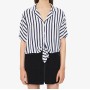 Bershka Önü Düğümlü Oversize Kadın Gömlek 0931/168/407