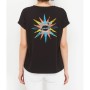 Mavi Kadın V Yaka Baskılı Siyah T-Shirt 167954-900