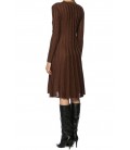NetWork Midi Boy Kahverengi Triko Kadın Elbise 1070700