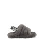 UGG Kadın Fluff Yeah Antrasit Tüylü Terlik