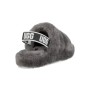 UGG Kadın Fluff Yeah Antrasit Tüylü Terlik
