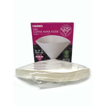 Hario V60 Paper Coffee Filters 40 Adet