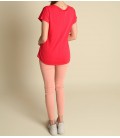 Fashion Friends Kadın Kırmızı Baskılı Tişört 9Y0300B1
