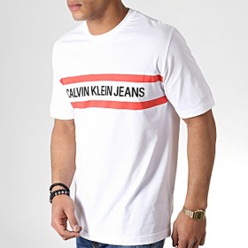 Calvin Klein Erkek Beyaz Tişört J30J312592