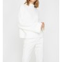 Koton Kadın Yüksek Yaka Sweatshirt Ekru 0KAK13874EK001