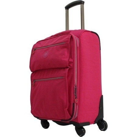 Mçs Lüx Kumaş Bordo Büyük Boy Valiz V111