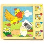 Ahşap Puzzle Kuş ve Çiçek