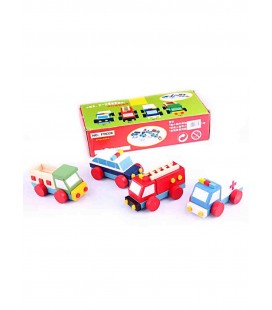 Hobby&Toys Ahşap Oyuncakları Tak Çıkar Taşıt Seti FLR61