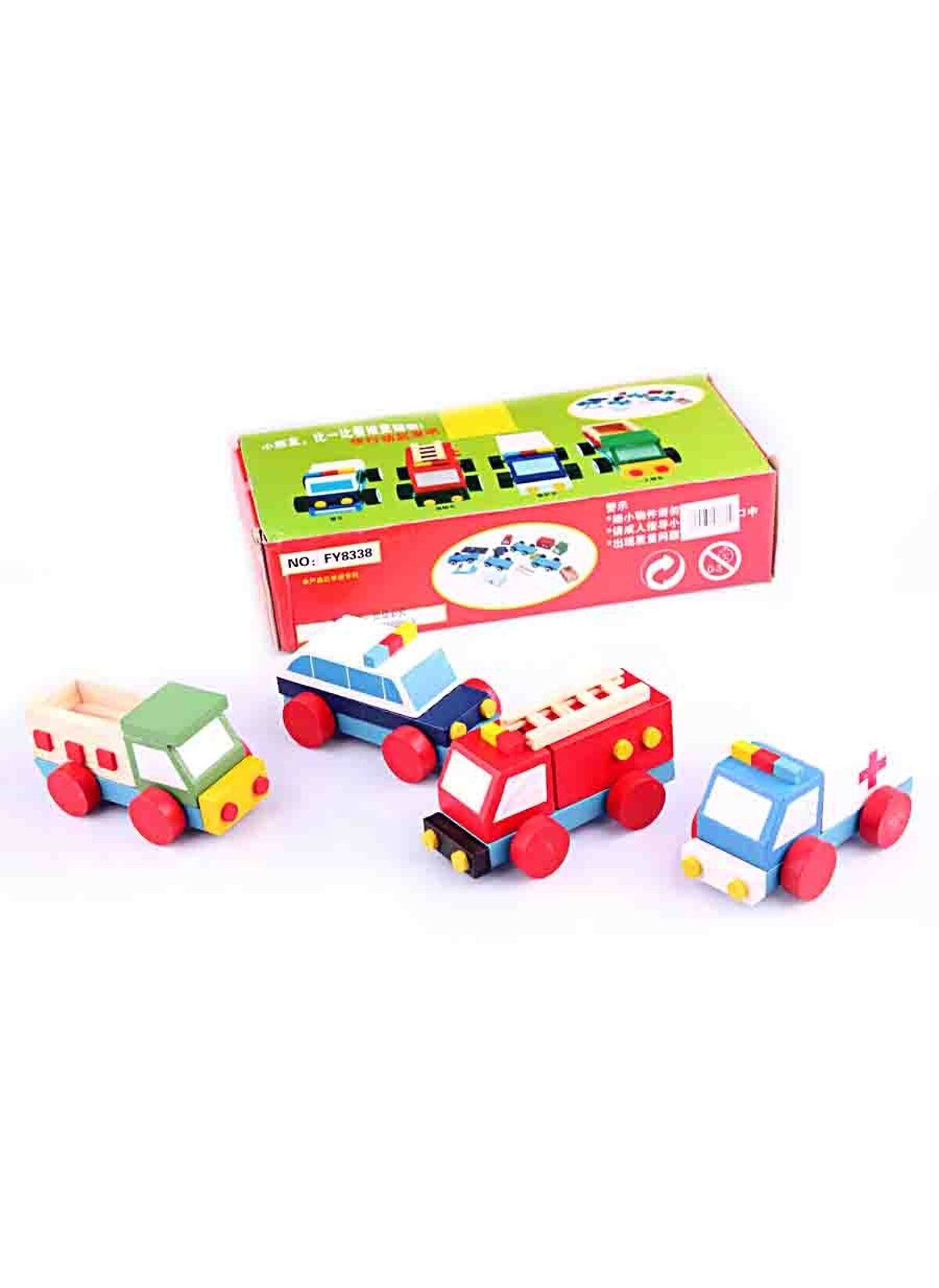 Hobby&Toys Ahşap Oyuncakları Tak Çıkar Taşıt Seti FLR61