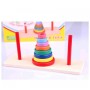 Wooden Toys Renkli Mini Ahşap Hanoi Kuleleri