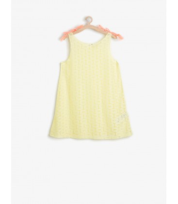 Koton Kız Çocuk Çiçek Desenli Elbise Sarı 6YKG89174BK169