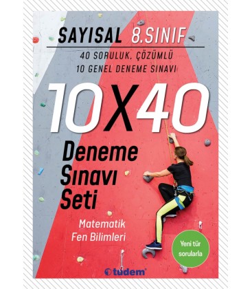 8. Sınıf Sayısal 10x40 Deneme Sınavı Tudem Yayınları