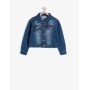 Koton Kız Çocuk Cepli Ceket İndigo 6KKG57078ODFD6