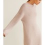 Mango Kadın Açık/Pastel Gri Lastikli Jarse Elbise 33097678