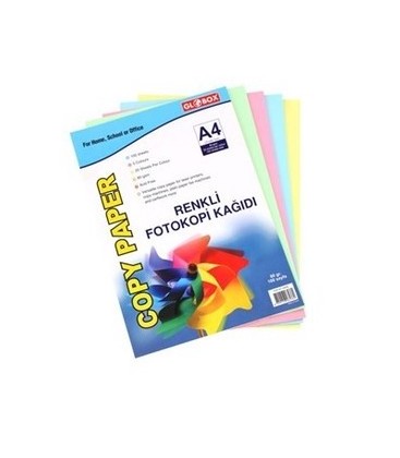 Globox Renkli Fotokopi Kağıdı 100'Lü 80 gr.