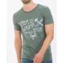 Koton Erkek Grafik Basklı T-Shirt - Yeşil 6KAM11641LK01A