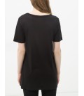 Koton Kadın U Yaka T-Shirt - Siyah 6KAK12237YK999