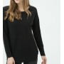 Koton Kadın Cep Detaylı T-Shirt - Siyah 6KAK18915GK999