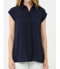 Koton Kadın Sırt Detaylı Gömlek - Lacivert 6KAK62902OW720