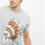 Koton Erkek Baskılı T-Shirt - Gri 6KAM11587LK04F