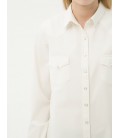 Koton Kadın Klasik Yaka Gömlek - Beyaz 6KAK68608OW001